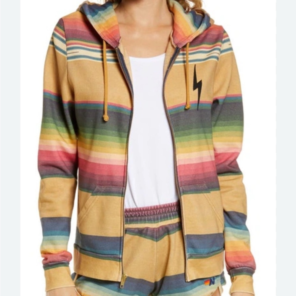 Serape Bolt Zip Hoodie